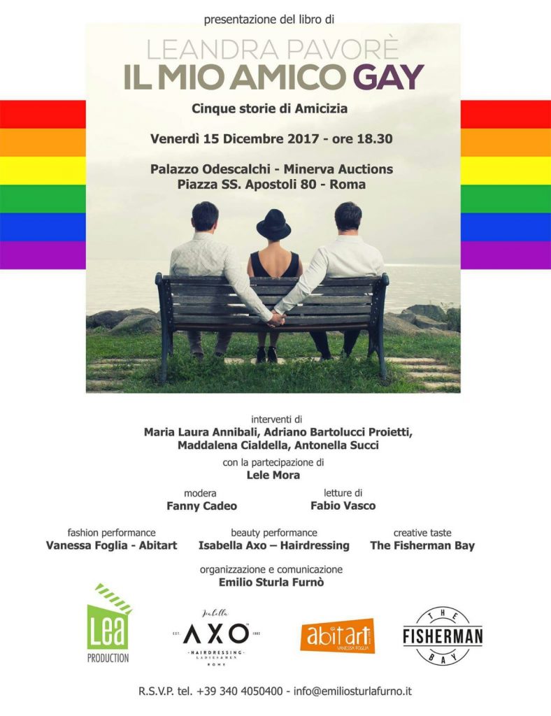 Presentazione del libro "Il mio amico gay" di Leandra Pavorè @ Palazzo Odescalchi