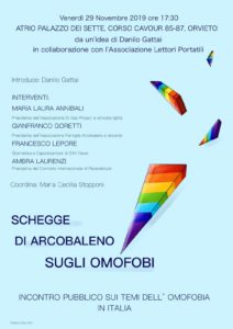 Schegge di arcobaleno sugli omofobi @ Atrio Palazzo dei Sette